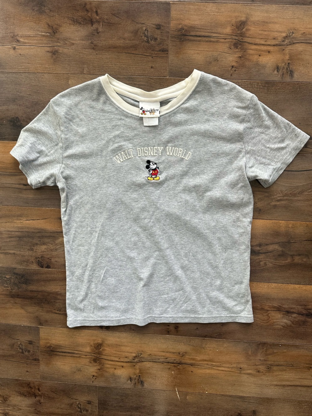Disney Gray Walt Disney World Mickey Short Sleeve Tee